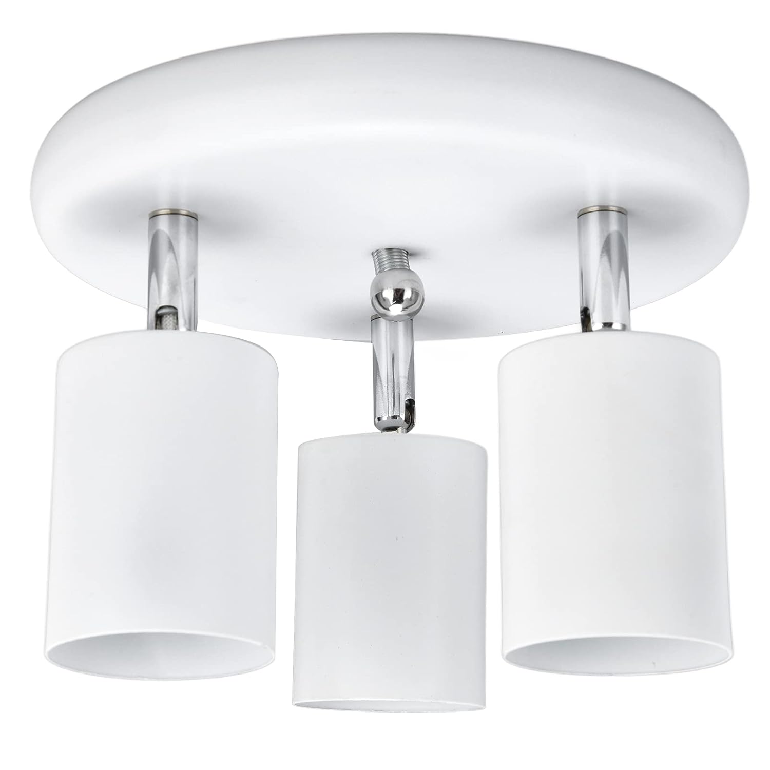 Ceiling Spotlight Holder with Rotatable Base Matte Black 3 Positions