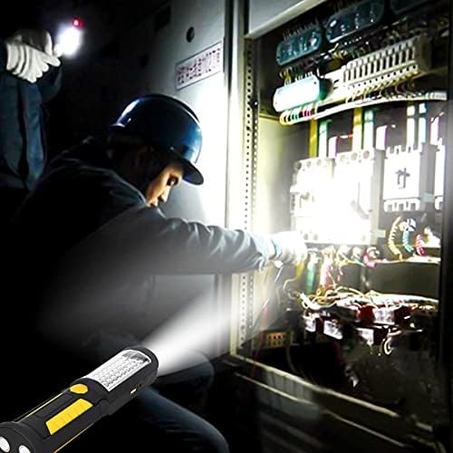 HEDAQI Rechargeable LED Work Light with Magnetic Hook and Swivel Base