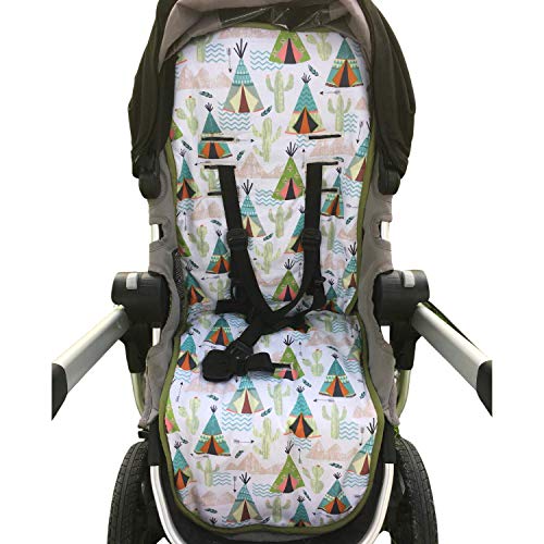 Universal Stroller Pram Liner with Cactus and Teepee Design