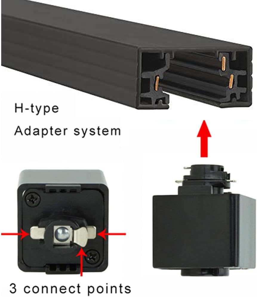 Adjustable Height Halo Track Pendant Light with E26 Socket