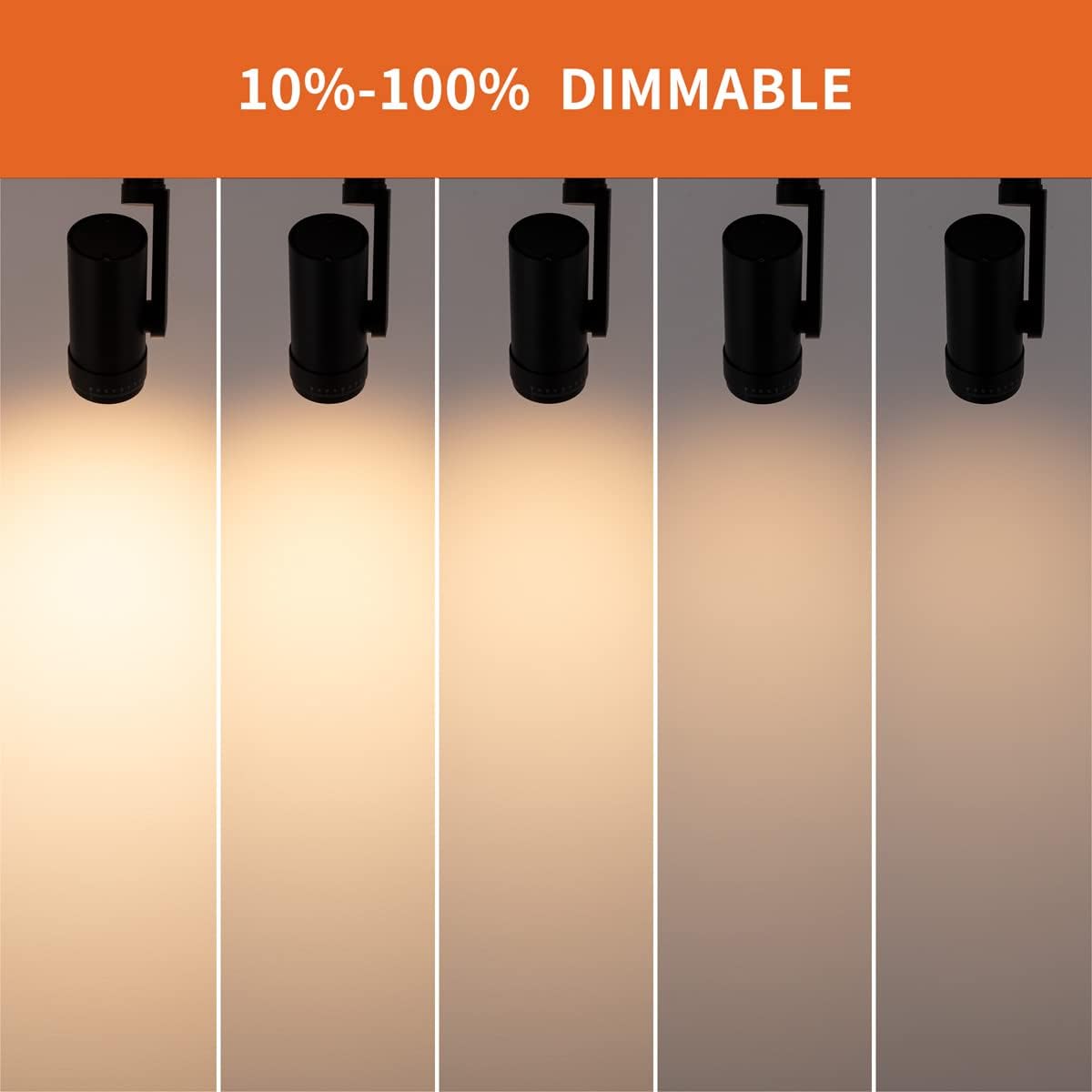 Mirrea LED Track Light Heads Pack of 3