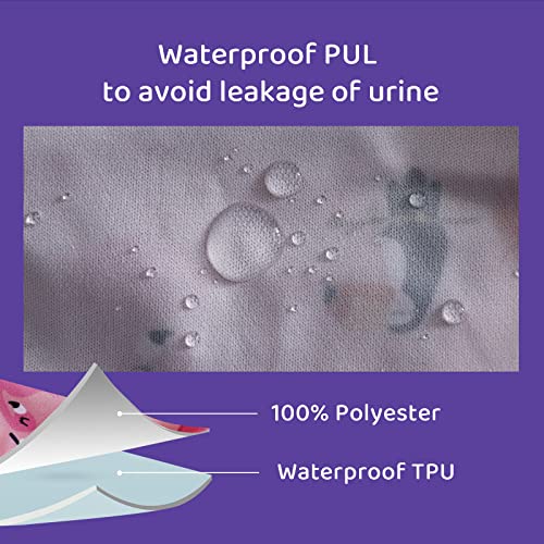 BISENKID 6-Pack Waterproof Training Pants for Toddlers 2T