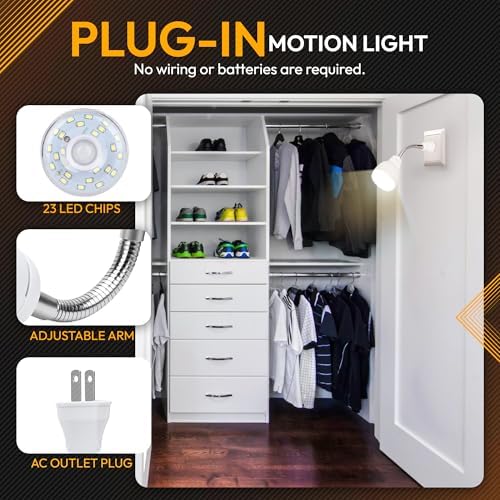 ShopN5 LED Motion Night Light with Flexible Neck