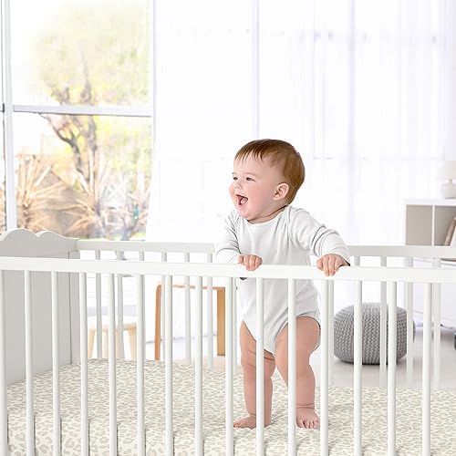 Sweet Jojo Designs Shabby Chic Leopard Print Crib Sheet