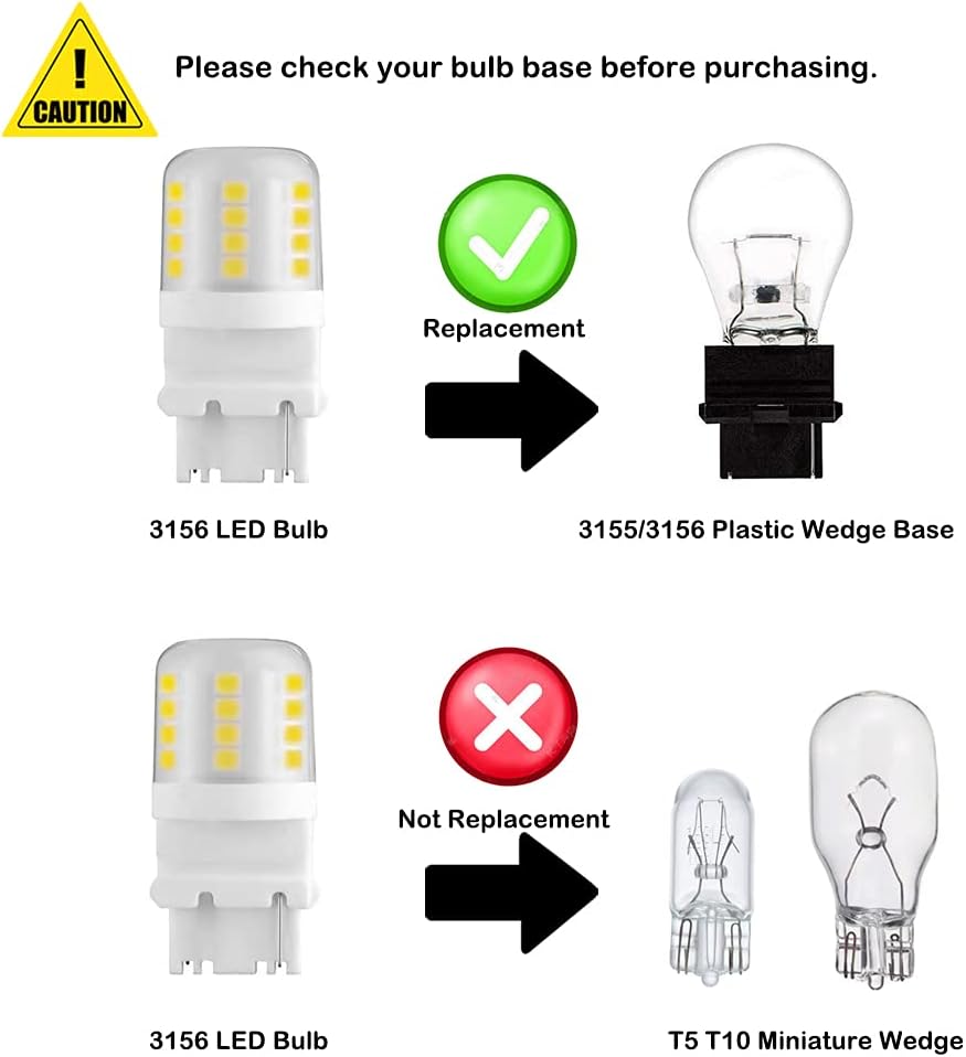 Makergroup S8 3156 Wedge Base LED Light Bulbs 2-Pack