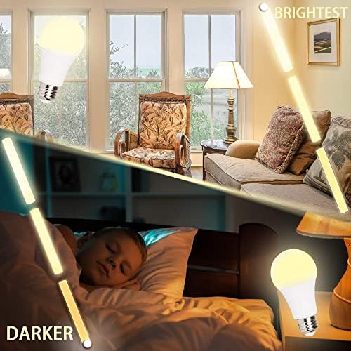 ChipHy Light Bulbs 3 Level Brightness 2700K Warm White 2-Packs