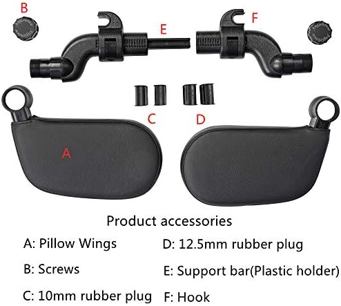 JEWUNO Car Headrest Pillow 360 Adjustable