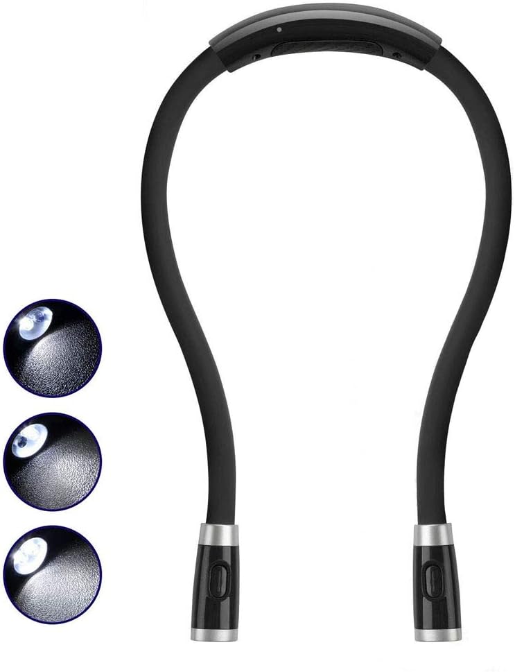 Betensh Rechargeable LED Book Light with Flexible Arm