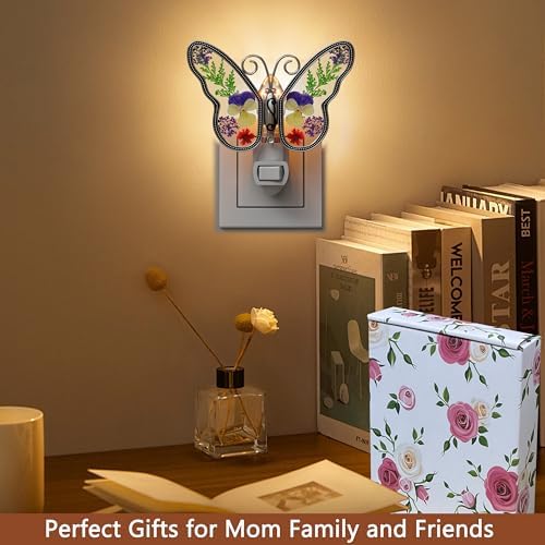 KYBOSAM Butterfly Night Light Wall Plug-In Decor