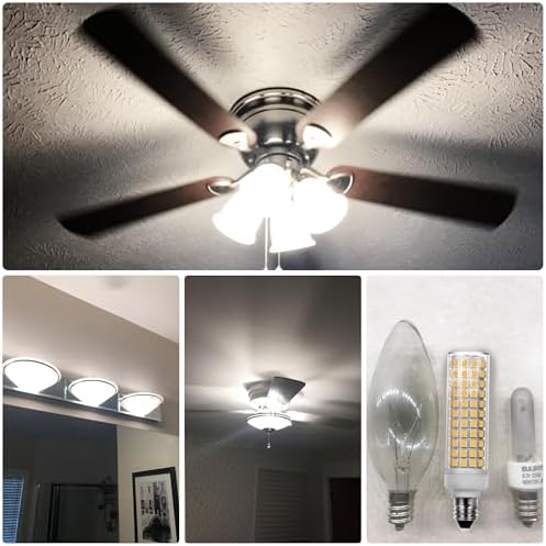 ALIDE JDE11 10W LED Candelabra Bulbs 4000K Dimmable 5Pack