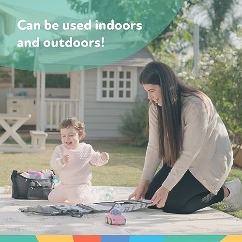 Nuby Reversible Play Mat - Soft Foam Foldable Lightweight