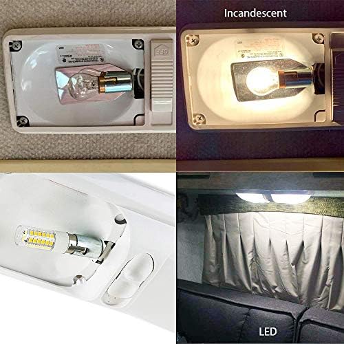 Makergroup BA15s 12V 3W LED Bulb 6000K 6pcs for Landscape Lighting