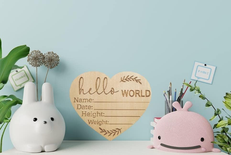 Welcome Baby Announcement Signs for Nursery and Hospital Birth