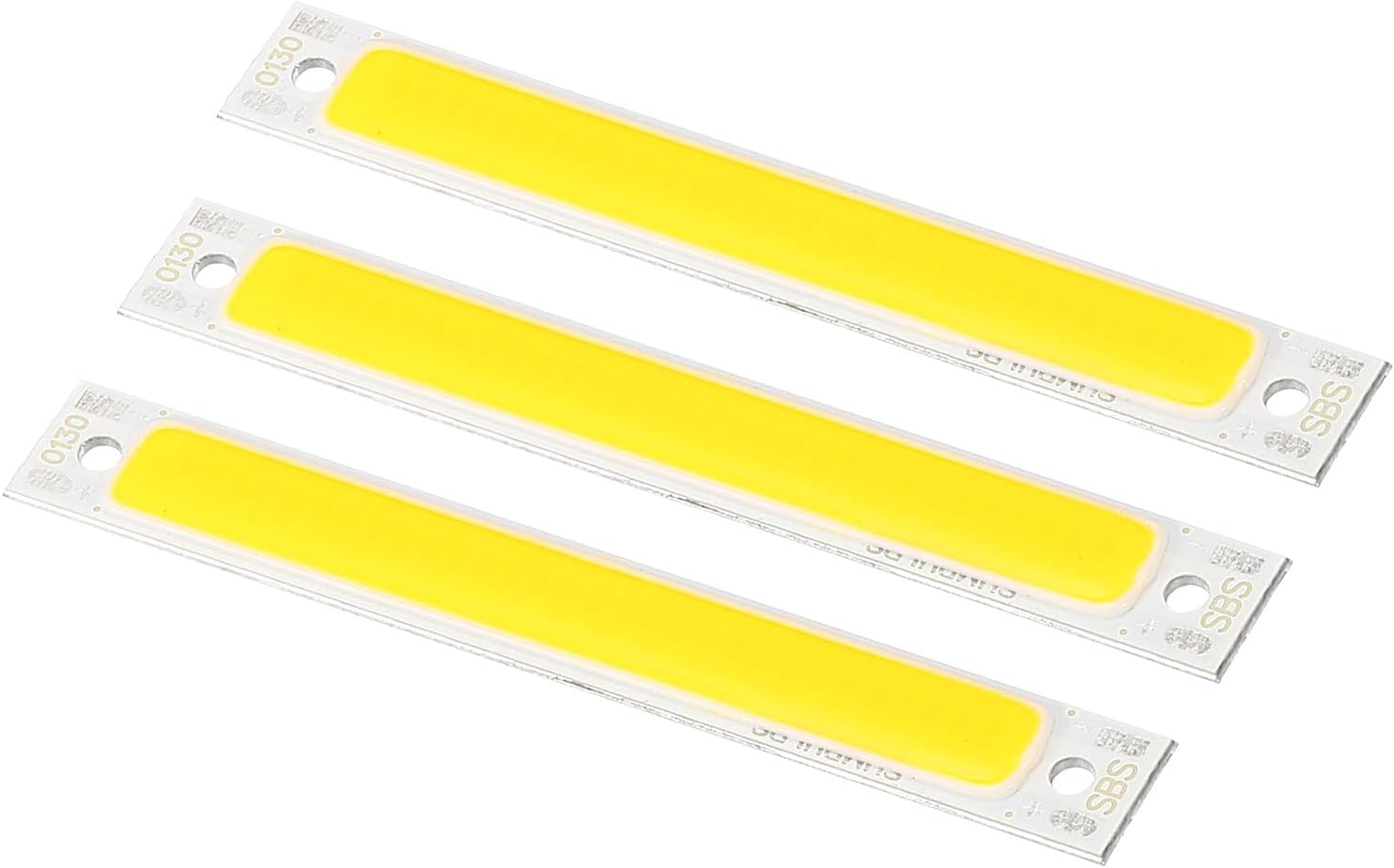 PATIKIL 3W DC LED Chip Bulb 3000K 3 Pack