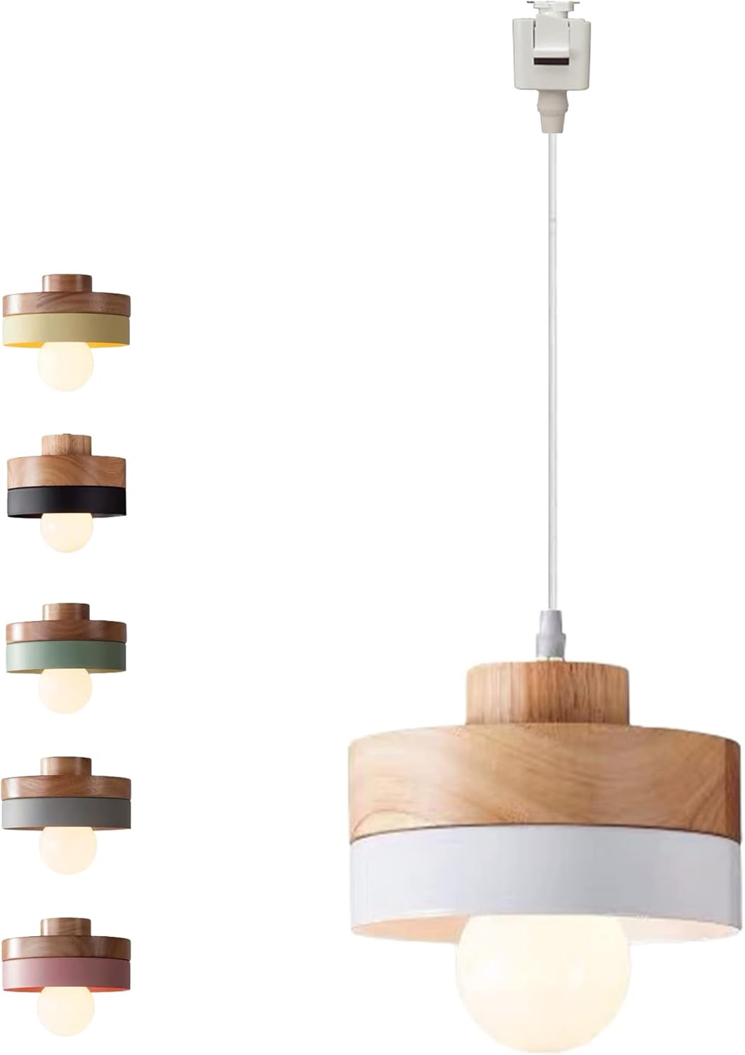 Dimmable Wooden Handle Pendant Light 32 Ft