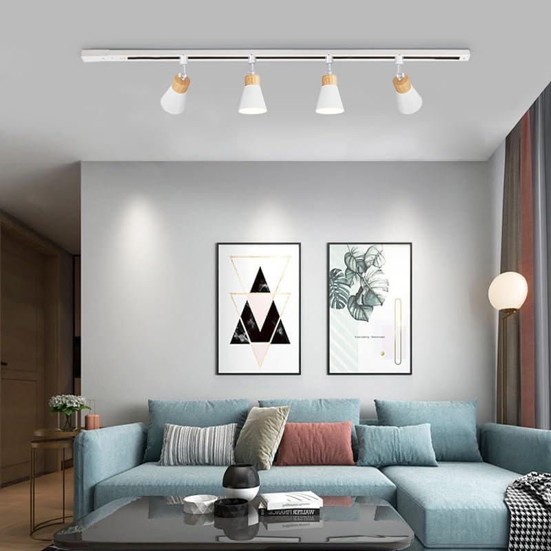 KAYYELAMP Set of Three Track Light Heads with Adjustable Angle and Rotation