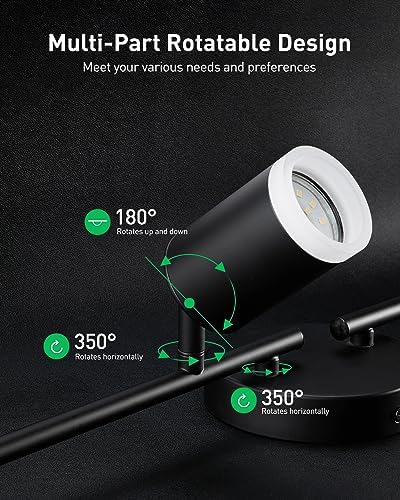 Bojim 4-Light LED Track Lighting Kit Black