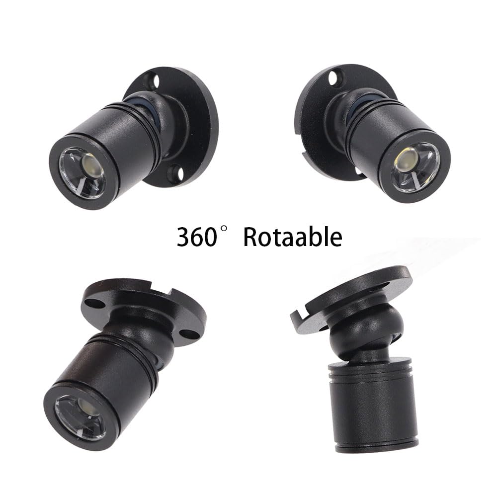 KONPWAY 12V Dimmable LED Mini Spotlights - 15W Pack of 6