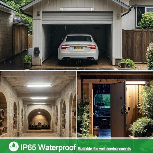 Tonffi 4FT Plug-in LED Ceiling Light - 5000K Cool White