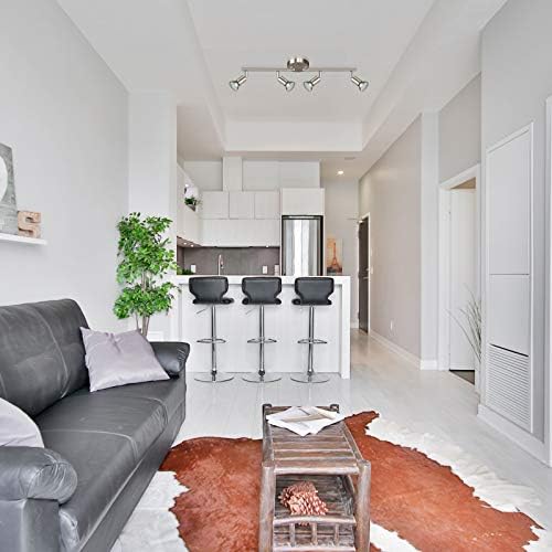 Ascher 4-Light LED Track Lighting Kit with Matt Nickel Finish