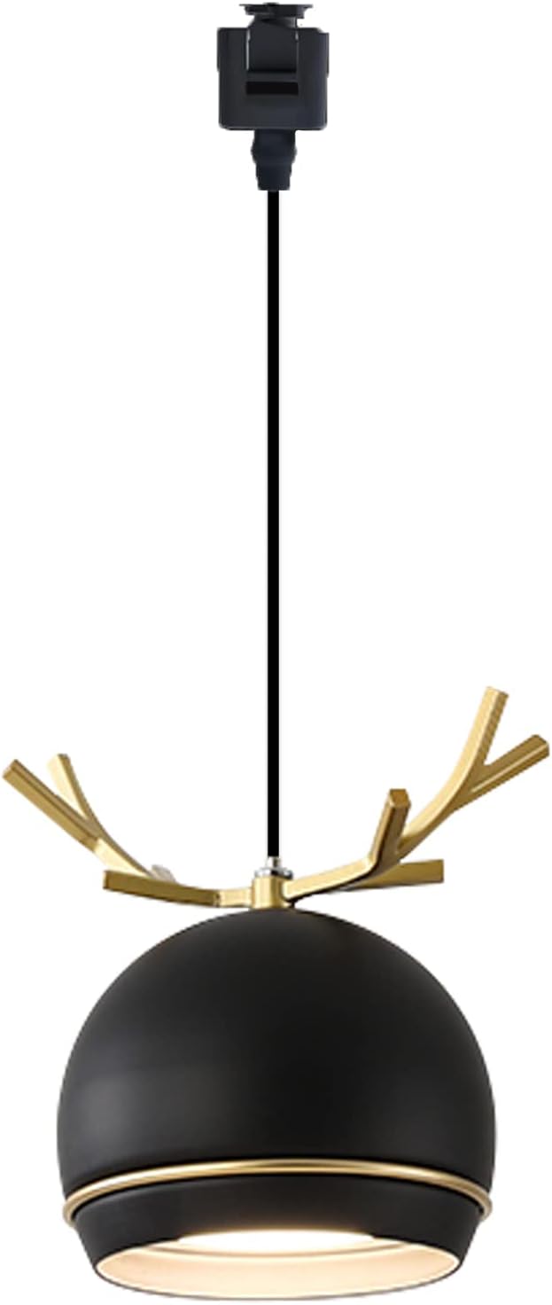Dimmable Metal Handle Macaron Black Pendant Light