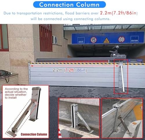 Heavy Duty Aluminum Flood Control Barrier 3ft 4ft 5ft Tall
