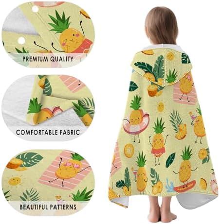 Pineapple Hooded Beach Towel for Kids