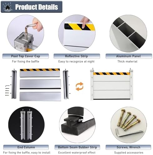 High Flood Control Baffle for Gates and Doors