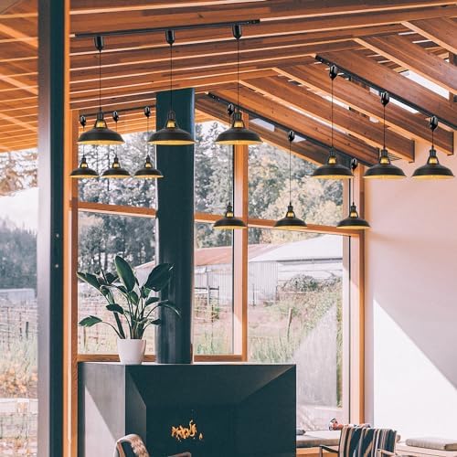 Adjustable Height Juno Track Pendant Lights Matte Black