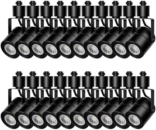 Motrackcao 10W Cool White Dimmable LED Track Light Heads 20 Pack