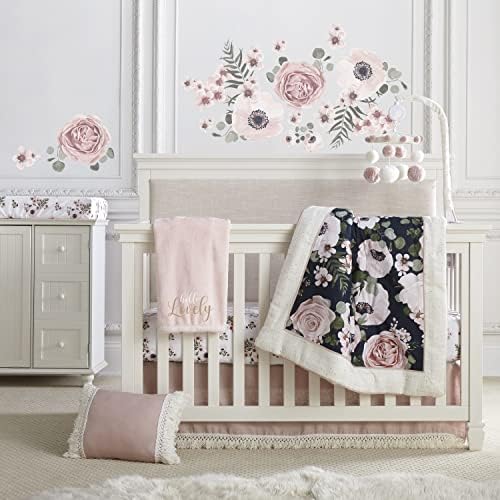 Levtex Baby Fiori Crib Sheet - 100 Cotton Floral Design