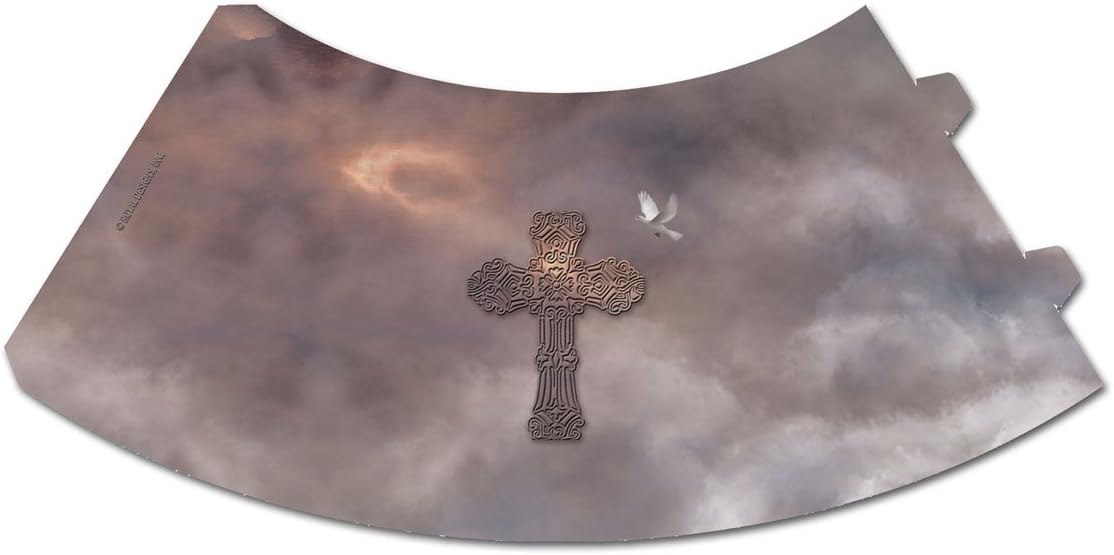 Royal Designs Cross and Dove Vellum Tea Light Lampshade Set of 20 1