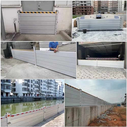 High Flood Control Baffle 100cm Aluminum Barrier with Detachable Design