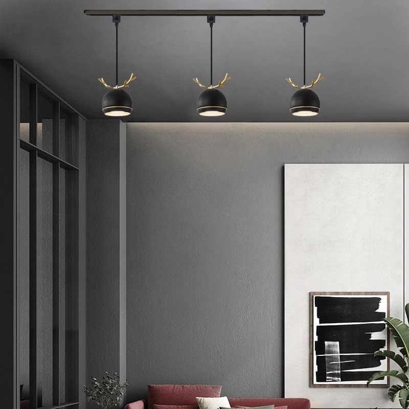 Dimmable Metal Handle Macaron Black Pendant Light
