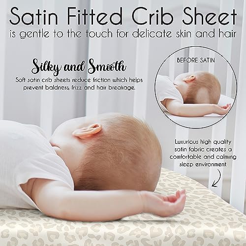 Sweet Jojo Designs Shabby Chic Leopard Print Crib Sheet