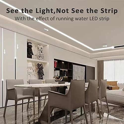 20-Pack Matte Black LED Strip Diffuser with Aluminum Channel