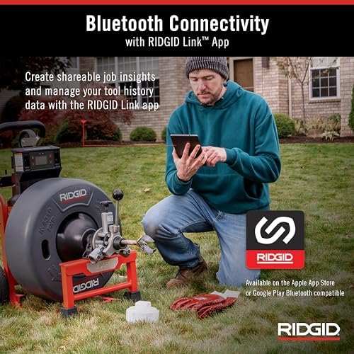 RIDGID K-4310 Drum Machine with AUTOFEED and Cable Counter