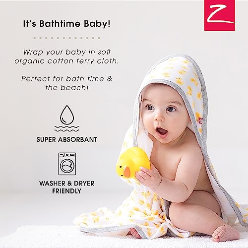 Zutano Organic Hooded Baby Towel Set