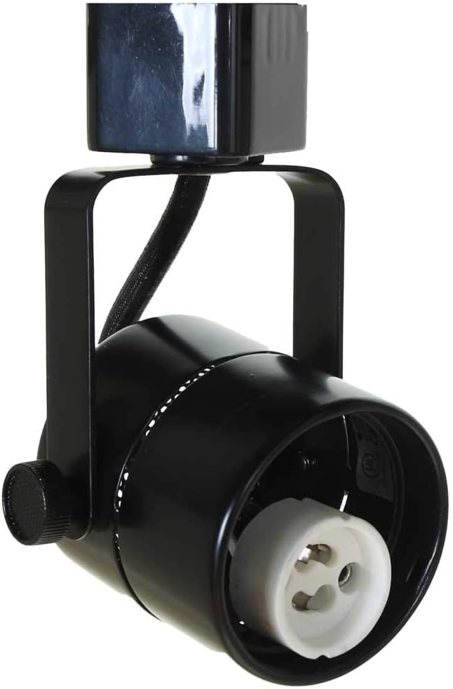 50154 Black GU10 Track Lighting Head - No Bulb