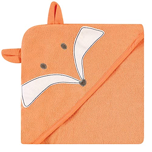 Hudson Baby Unisex Hooded Towels Fox One Size