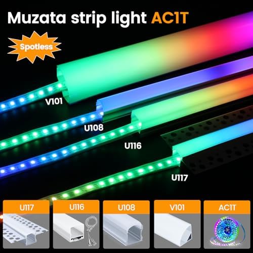 Muzata 164FT LED Strip Light Waterproof 96LEDsm