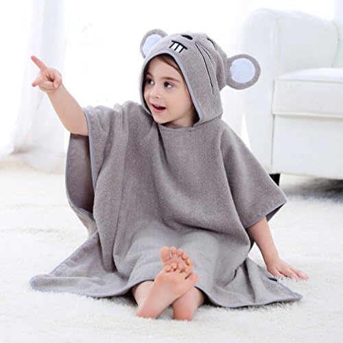 MICHLEY Hooded Baby Towel with Animal Print