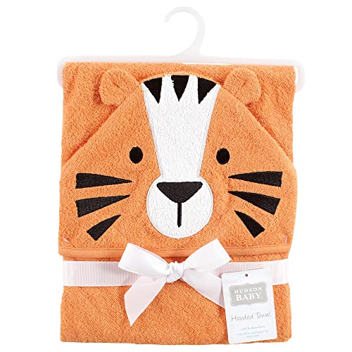 Hudson Baby Unisex Cotton Tiger Hooded Towel
