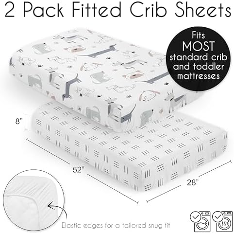 Sweet Jojo Designs Baby Crib Sheet Set 2pc