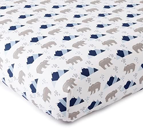 Levtex Baby Trail Mix Crib Fitted Sheet - 100 Cotton