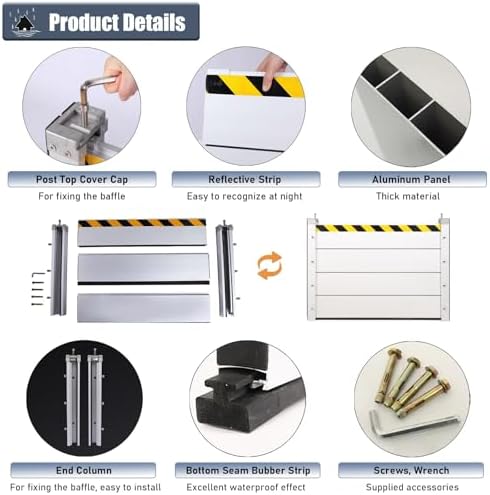 High Flood Control Baffle Detachable Flood Barriers for Outside 1
