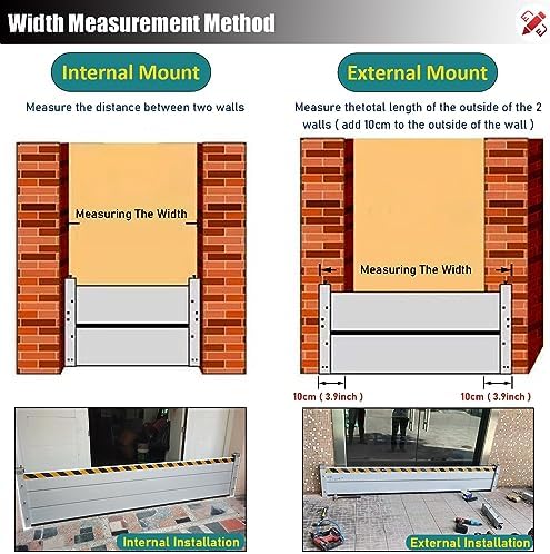 High Flood Control Baffle Door Barrier Aluminum Gate