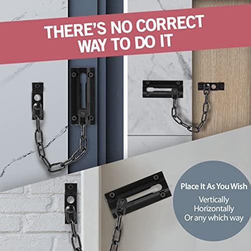 JD Jack NDrill Chain Door Guard with Lock 2 Pack