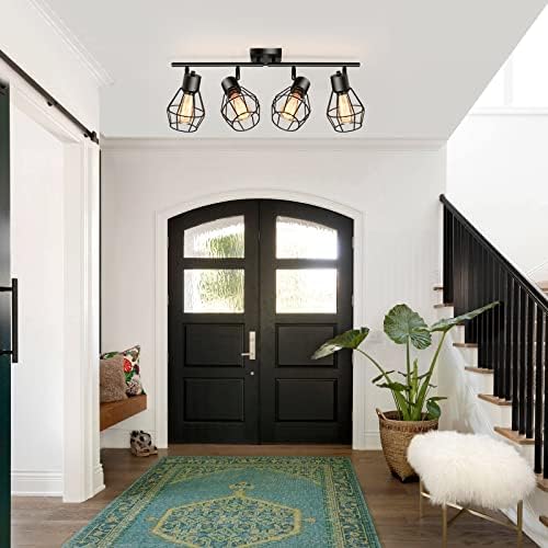 MUEOF 4-Light Track Ceiling Light with Adjustable Heads