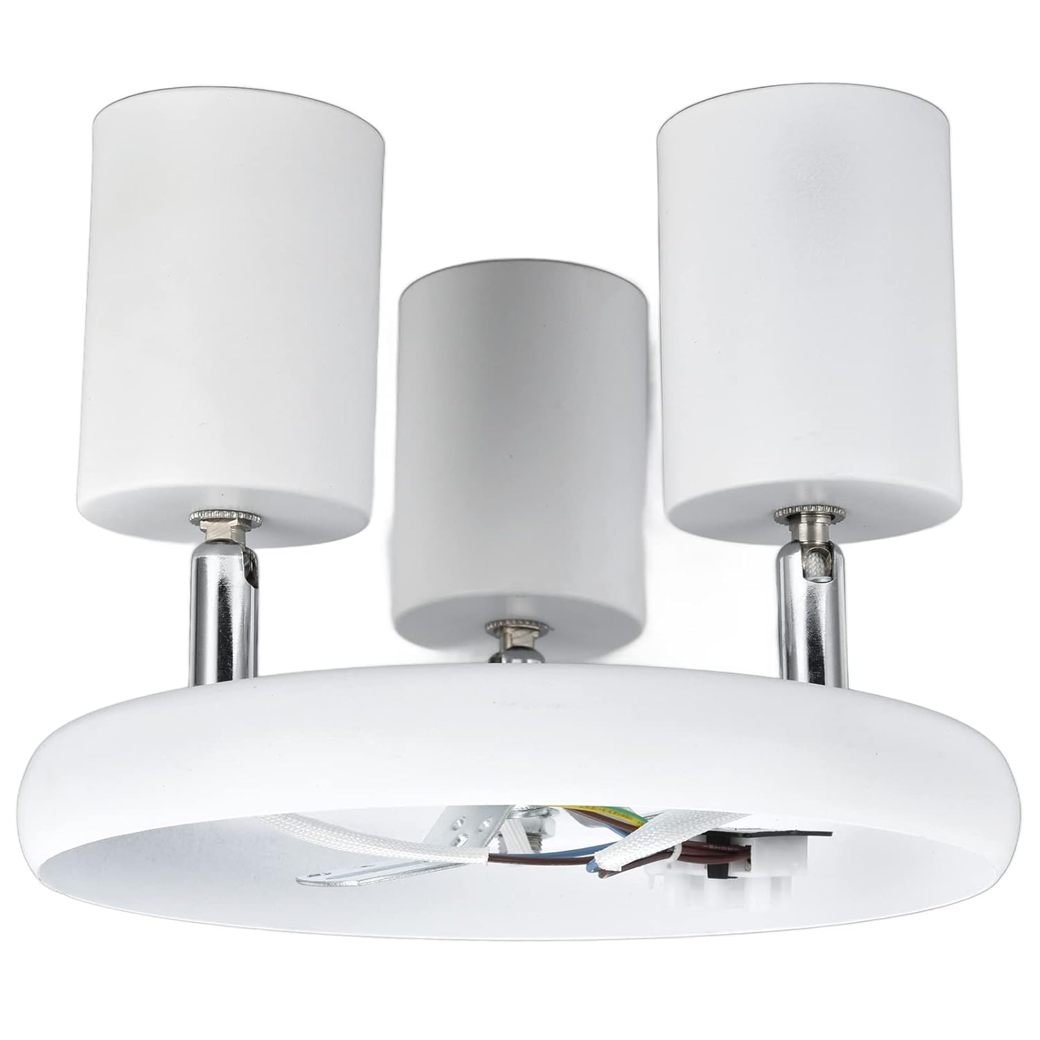 Ceiling Spotlight Holder with Rotatable Base Matte Black 3 Positions